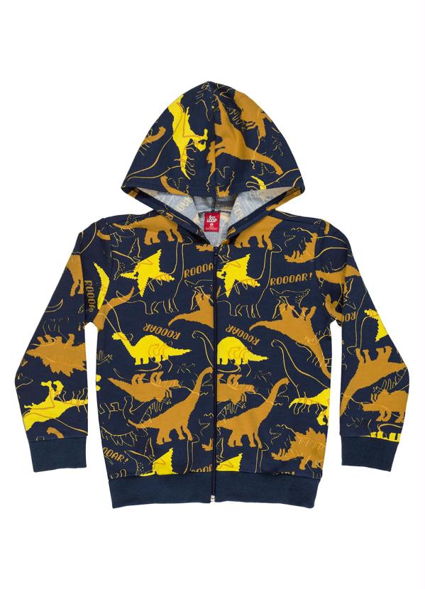 Bee Loop - Conjunto Infantil Jaqueta e Calça Moletom Azul 4