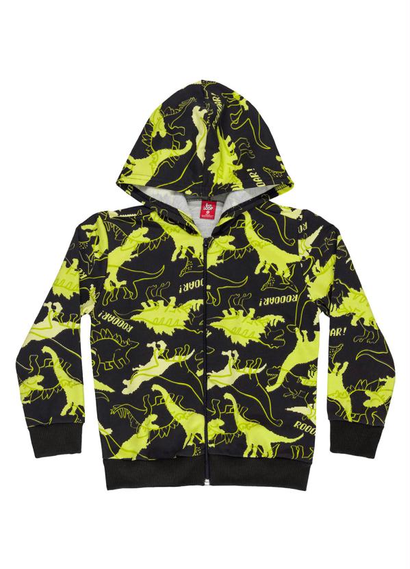 Bee Loop - Conjunto Infantil Jaqueta e Calça Moletom Preto 2