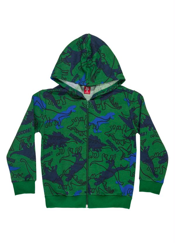 Bee Loop - Conjunto Infantil Jaqueta e Calça Moletom Verde 2