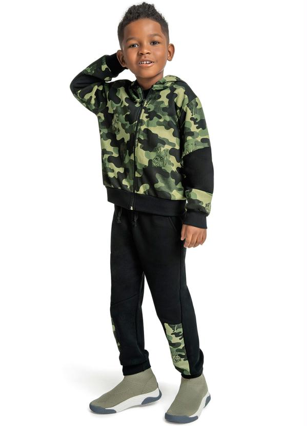 Trick Nick - Conjunto Infantil Masculino Camuflado Verde