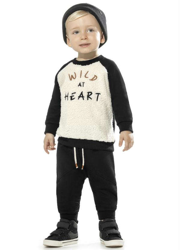 Trick Nick - Conjunto Infantil Masculino Preto