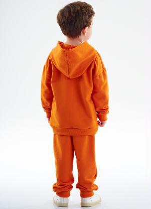 Up Baby - Conjunto Infantil Menino Blusão e Calça Laranja - UP BABY
