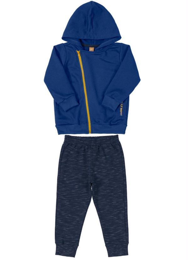 Up Baby - Conjunto Inverno Moletom Azul