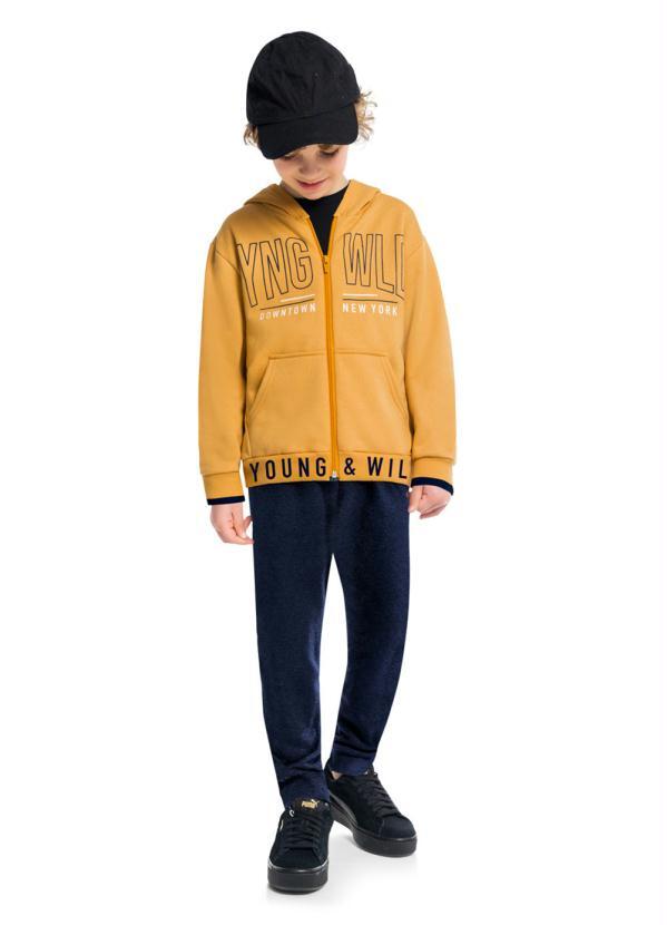 Kyly - Conjunto Jaqueta e Calça Amarelo