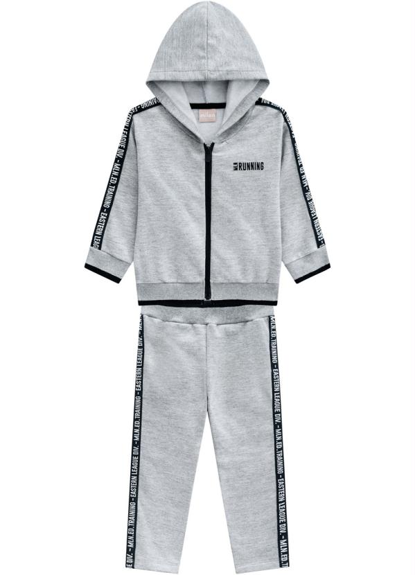 Milon - Conjunto Jaqueta e Calça Mescla