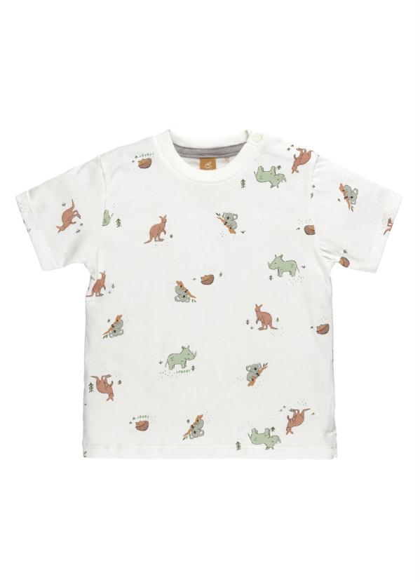 Up Baby - Conjunto Bebê Jardineira e Camiseta Branco 3