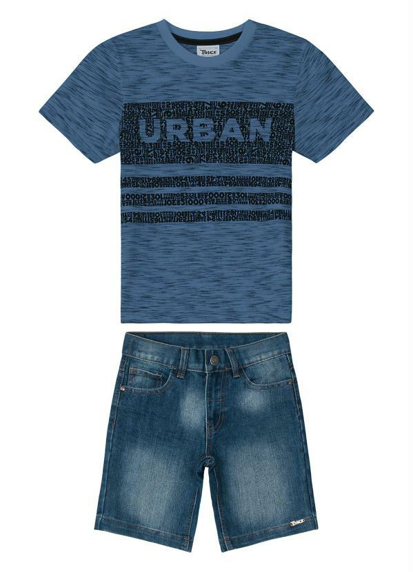 Trick Nick - Conjunto Camiseta com Bermuda Trick Nick Azul