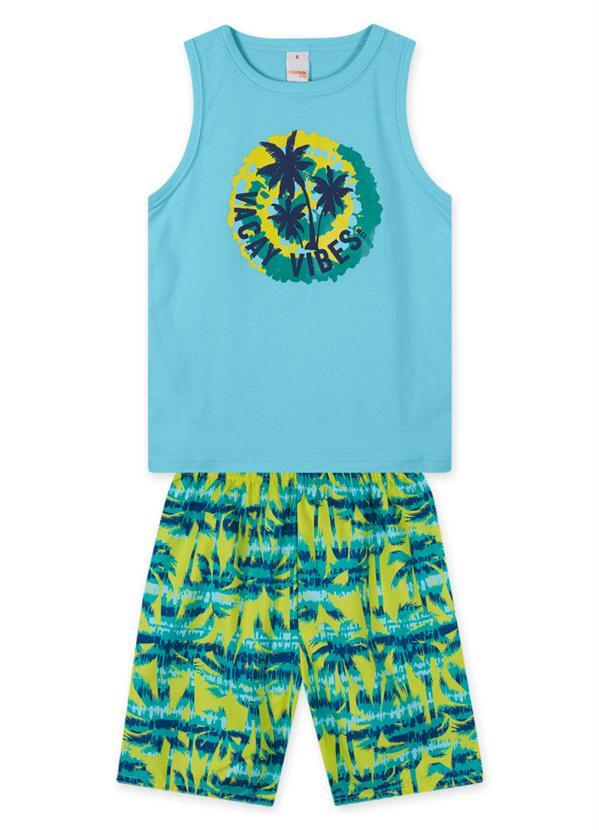 Marisol Play - Conjunto Curto Infantil Masculino Azul