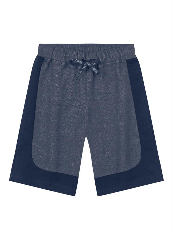 Tigor T Tigre - Conjunto Curto Malha Menino Azul 4