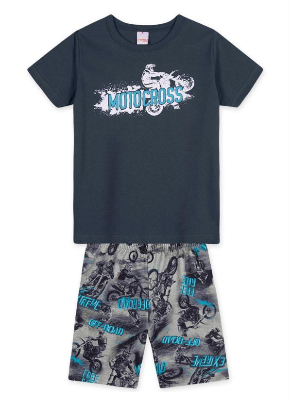Marisol Play - Conjunto Curto Moletom Menino Azul