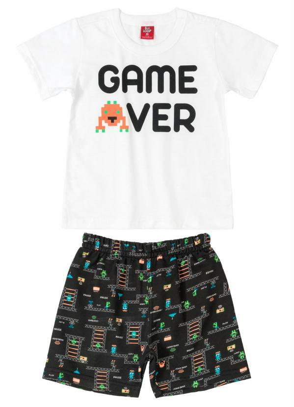 Bee Loop - Conjunto Infantil Game Branco