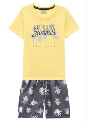 Milon - Conjunto Infantil Masculino Amarelo - MILON