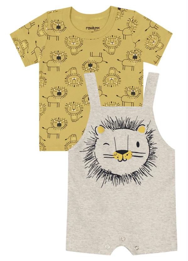 Rovi Kids - Conjunto Infantil Masculino Baby Amarelo 2