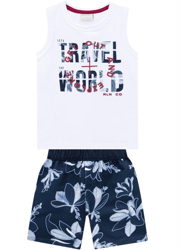 Milon - Conjunto Infantil Masculino Branco