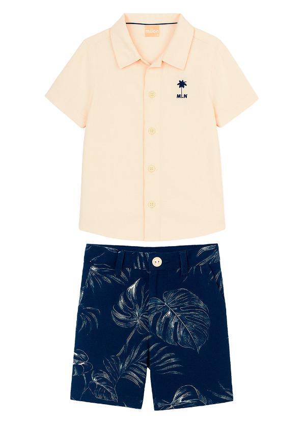 Milon - Conjunto Infantil Masculino Cinza