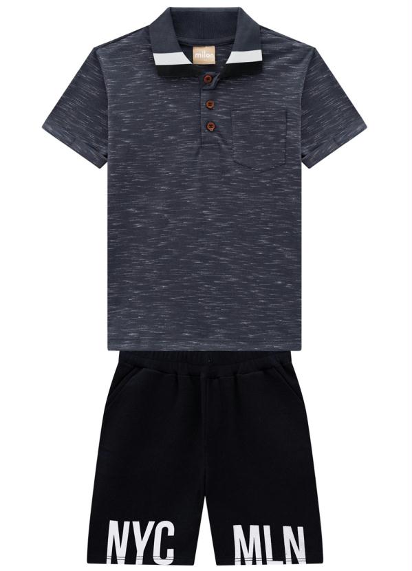 Milon - Conjunto Infantil Masculino Cinza 2
