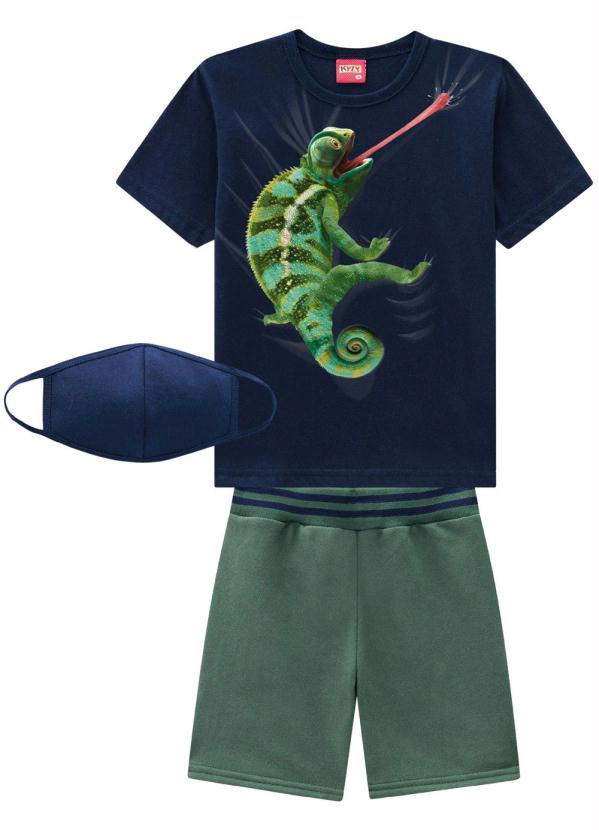 Kyly - Conjunto Infantil Masculino Marinho