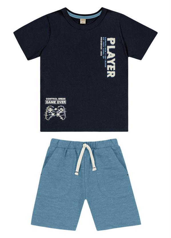 Trick Nick - Conjunto Infantil Masculino Player Azul