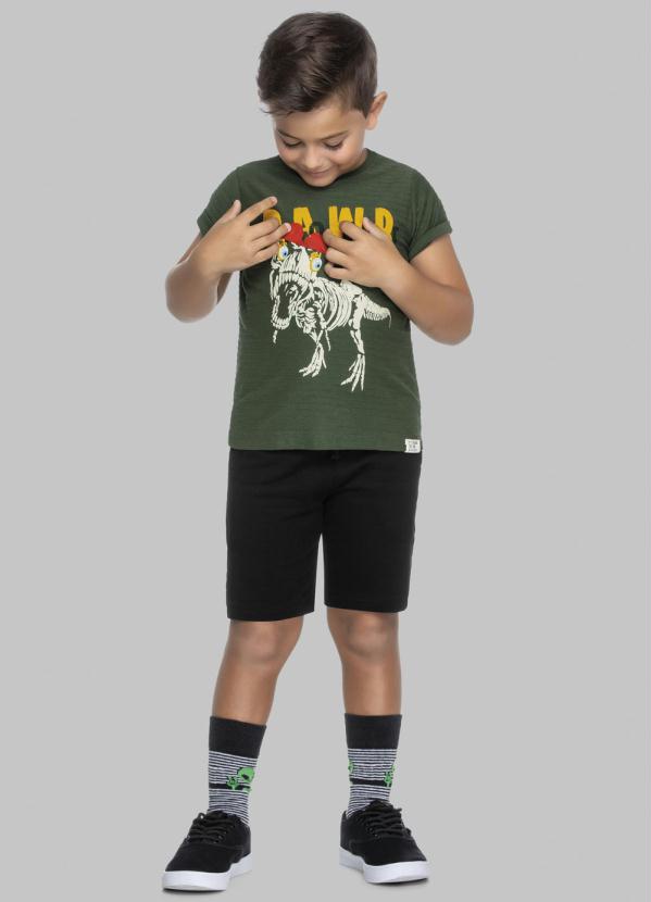 Trick Nick - Conjunto Infantil Masculino Rawr Verde
