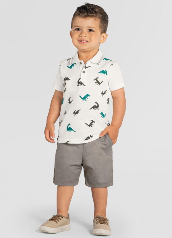 Brandili - Conjunto Infantil Menino de Dinossauro Natural 1