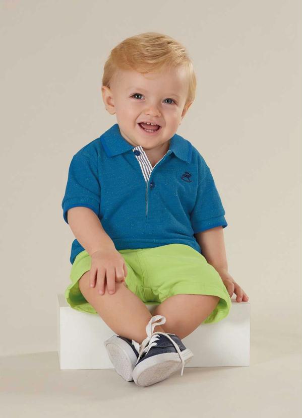 Up Baby - Conjunto Infantil Polo Azul 2