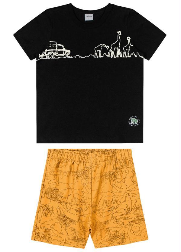 Rovi Kids - Conjunto Infantil Safari Preto