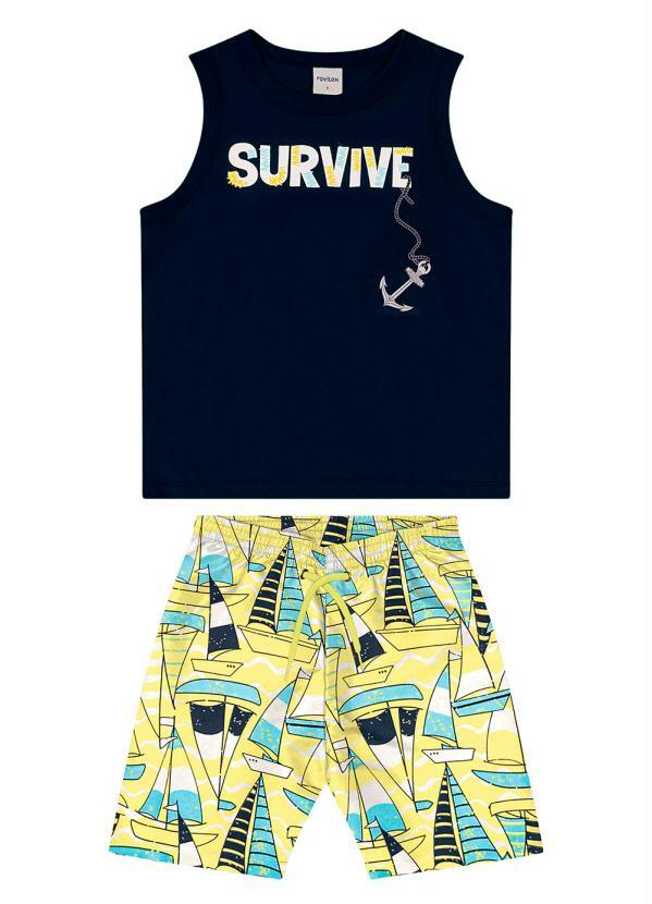 Rovi Kids - Conjunto Infantil Survive Azul