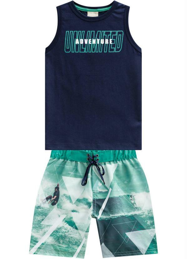 Milon - Conjunto Masculino Infantil Azul Marinho