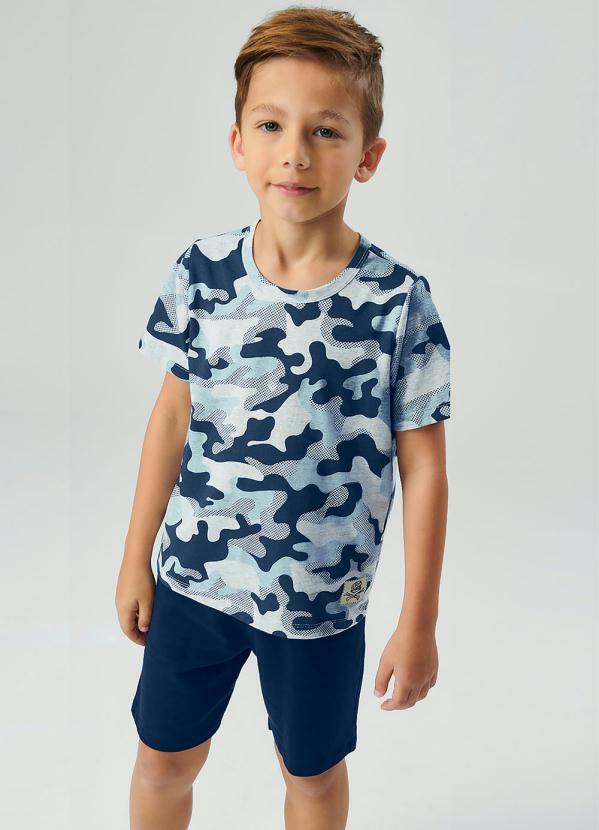 Rovi Kids - Conjunto Masculino Militar Cinza