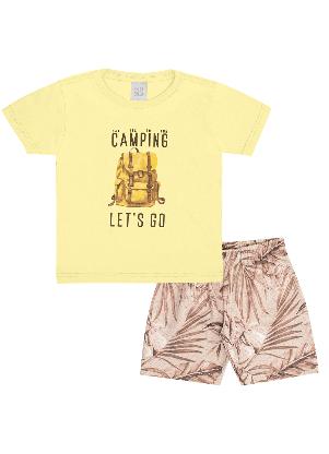 Pulla Bulla - Conjunto Meia Malha Amarelo - PULLA BULLA