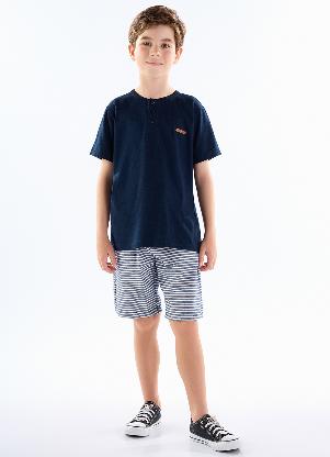 Pulla Bulla - Conjunto Meia Malha Azul - PULLA BULLA