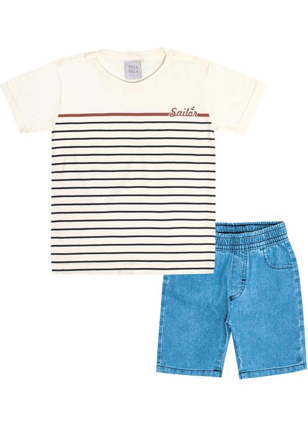 Pulla Bulla - Conjunto Meia Malha Bege 2