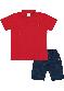 Pulla Bulla - Conjunto Piquet com Elastano Verde - variação: Vermelho
