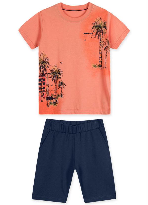 Marisol - Conjunto Tropical Moletom Masculino Laranja