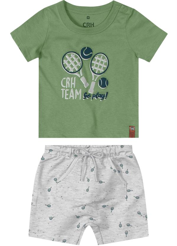 Carinhoso - Conjunto Verde Militar Comfort Tênis Botonê