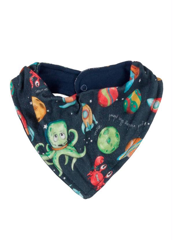 Up Baby - Babador Bandana Estampa Digital Azul