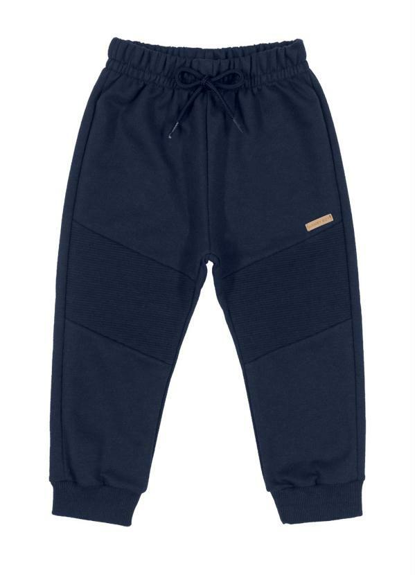 Quimby - Calça Moletom Bebê Menino Azul 1