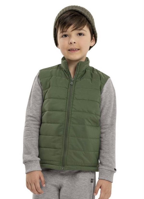Quimby - Jaqueta Infantil em Matelasse Verde 2