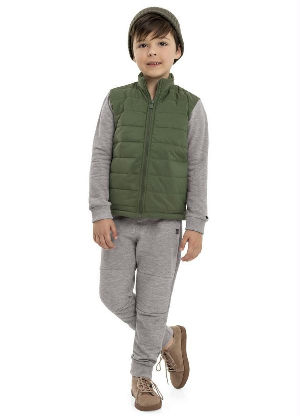 Quimby - Jaqueta Infantil em Matelasse Verde 3