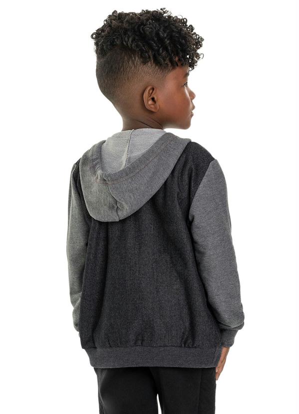 Quimby - Jaqueta Infantil em Moletom Preto 3