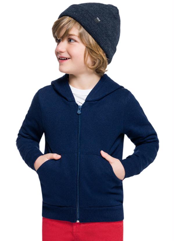 Brandili - Jaqueta Infantil Menino Moletom Azul 1
