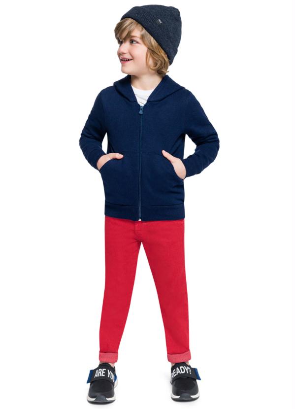 Brandili - Jaqueta Infantil Menino Moletom Azul 2