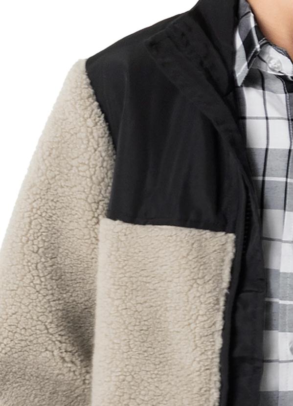 Malwee Kids - Jaqueta Infantil Menino Pelo Fake Bege 3