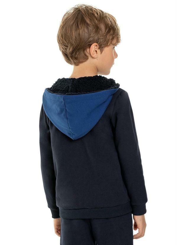 cream marl moletom com capuz