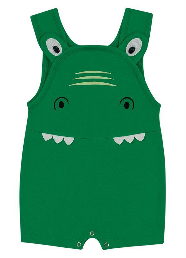 Trick Nick - Jardineira Infantil Jacaré Verde