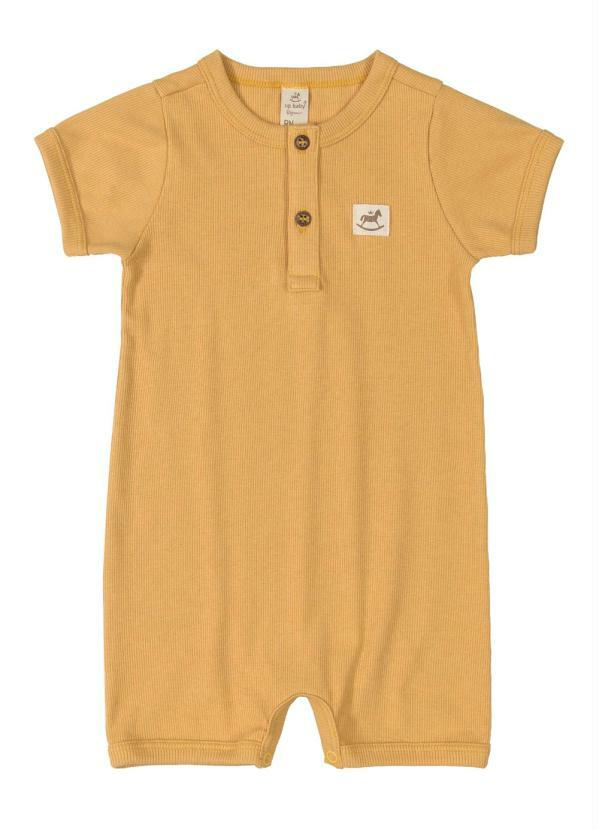 Up Baby - Macaquinho Infantil Nature Amarelo
