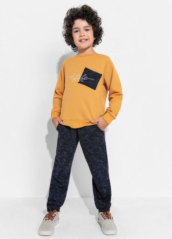 Kolormagic - Conjunto Infantil Caramelo/Azul Rajado