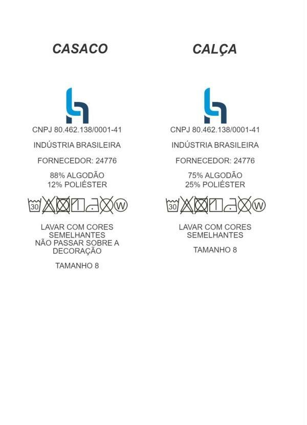 Conjunto Infantil Casaco Mescla Calça Preta Multimarcas