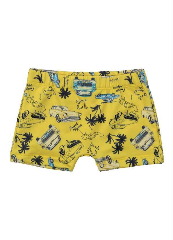 Quimby - Sunga de Praia Infantil Amarelo