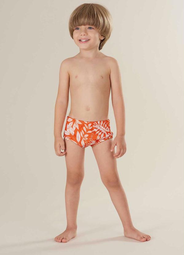 Up Baby - Sunga Infantil Estampado Laranja 3
